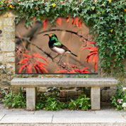 Outdoor Canvas Wall Art - White Bird